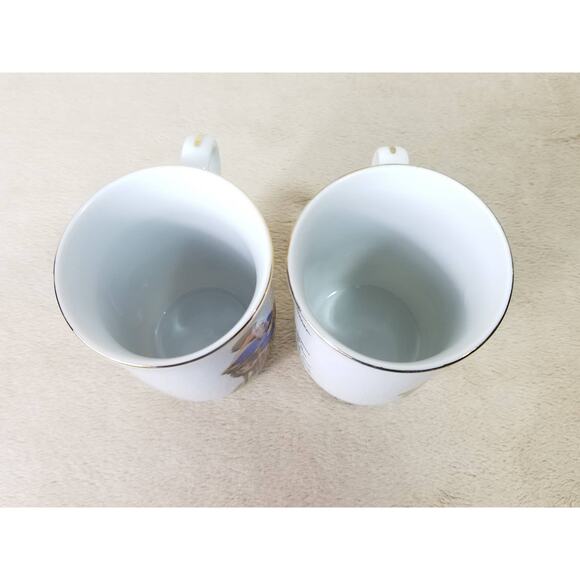 Norman Rockwell Coffee Mug Teacup 10oz Bedtime 4 1/4" The Lighthouse 1982 x2 - Picture 10 of 13